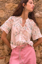 Load image into Gallery viewer, Zoe Kratzmann - Pulse Top - Painterly Bloom
