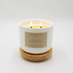 Load image into Gallery viewer, Mintstone | Medium Double Wick Soy Candle Ceramic Vessel Japanese Honeysuckle
