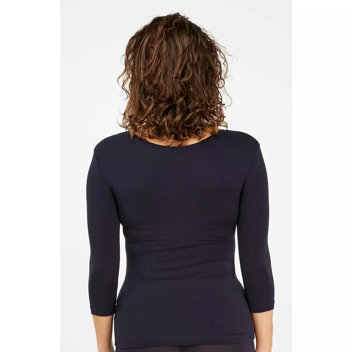 Tani | 3/4 Sleeve Scoop Top | French Navy