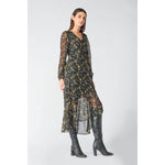 Load image into Gallery viewer, Le Temps Des Cerises | Chic Long Sleeve Dress Black

