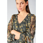 Load image into Gallery viewer, Le Temps Des Cerises | Chic Long Sleeve Dress Black
