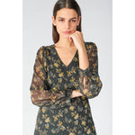 Load image into Gallery viewer, Le Temps Des Cerises | Chic Long Sleeve Dress Black

