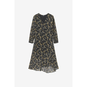 Le Temps Des Cerises | Chic Long Sleeve Dress Black