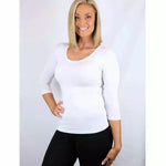 Load image into Gallery viewer, Tani | 3/4 Sleeve Scoop Top | White
