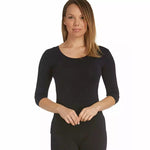 Load image into Gallery viewer, Tani | 3/4 Sleeve Scoop Top | Black
