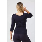 Load image into Gallery viewer, Tani | 3/4 Sleeve Scoop Top | French Navy
