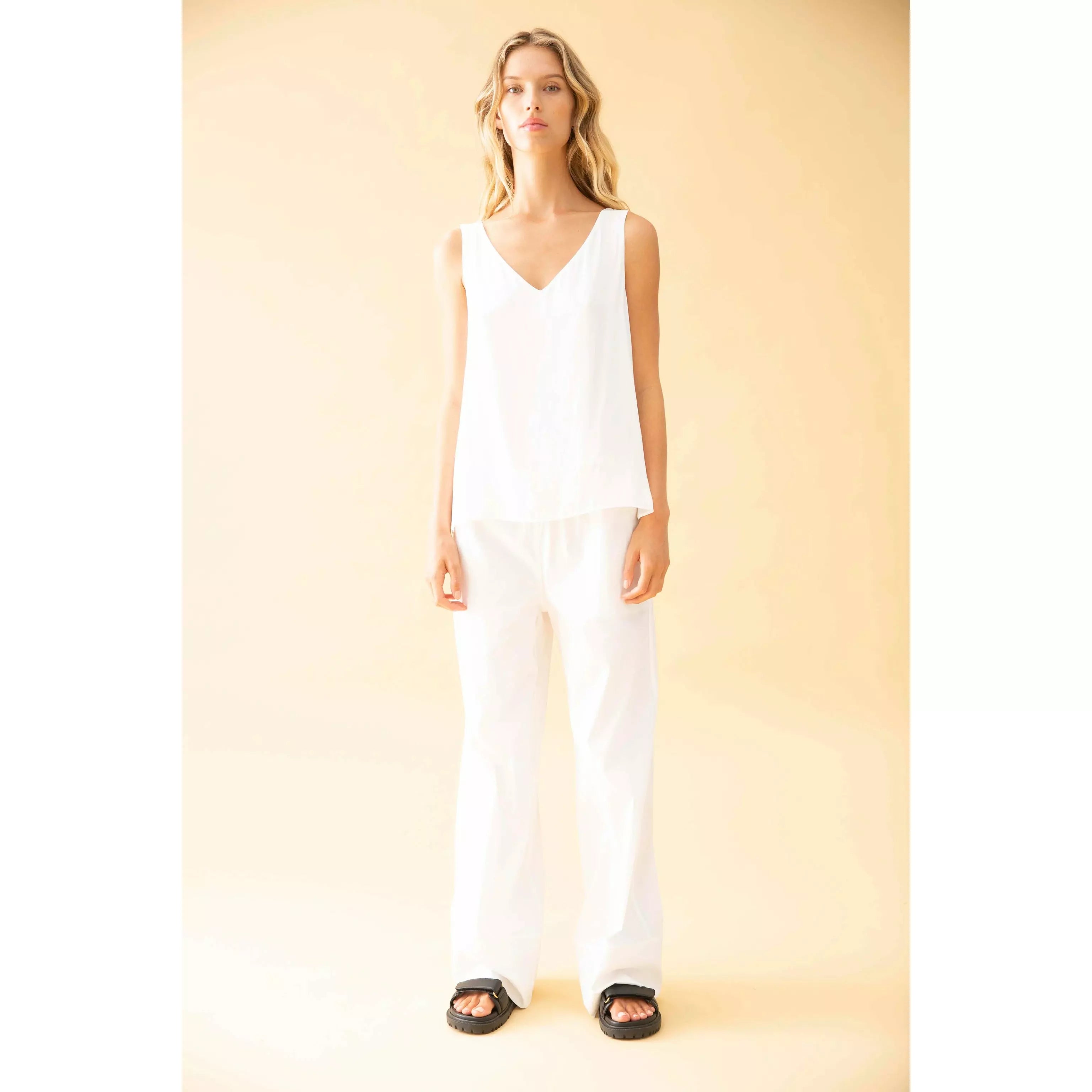 Mela Purdie | Audrey Tank | White