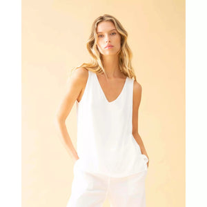 Mela Purdie | Audrey Tank | White