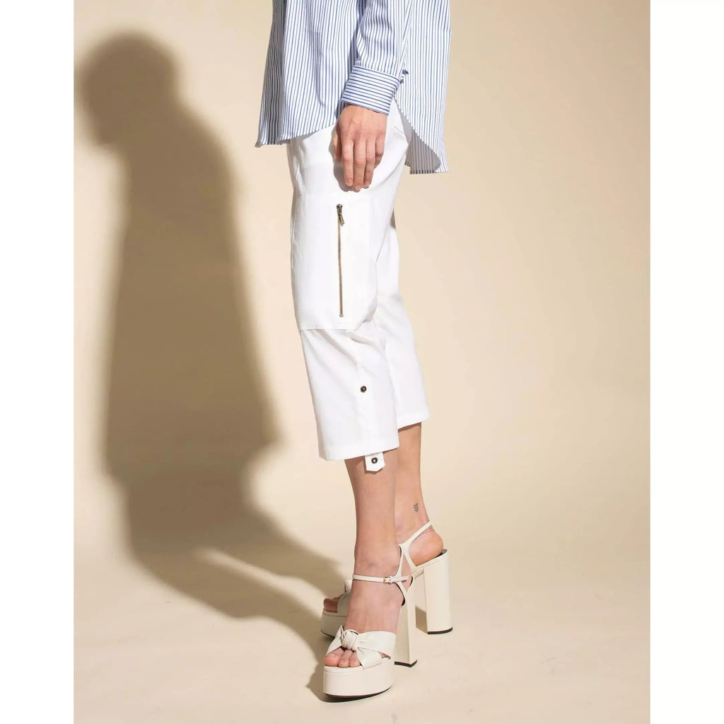 Mela Purdie | Cropped Zip Cargo Black