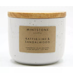 Load image into Gallery viewer, Mintstone | Medium Double Wick Soy Candle Ceramic Vessel Kaffir Lime And Sandalwood
