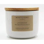 Load image into Gallery viewer, Mintstone | Medium Double Wick Soy Candle Ceramic Vessel Japanese Honeysuckle
