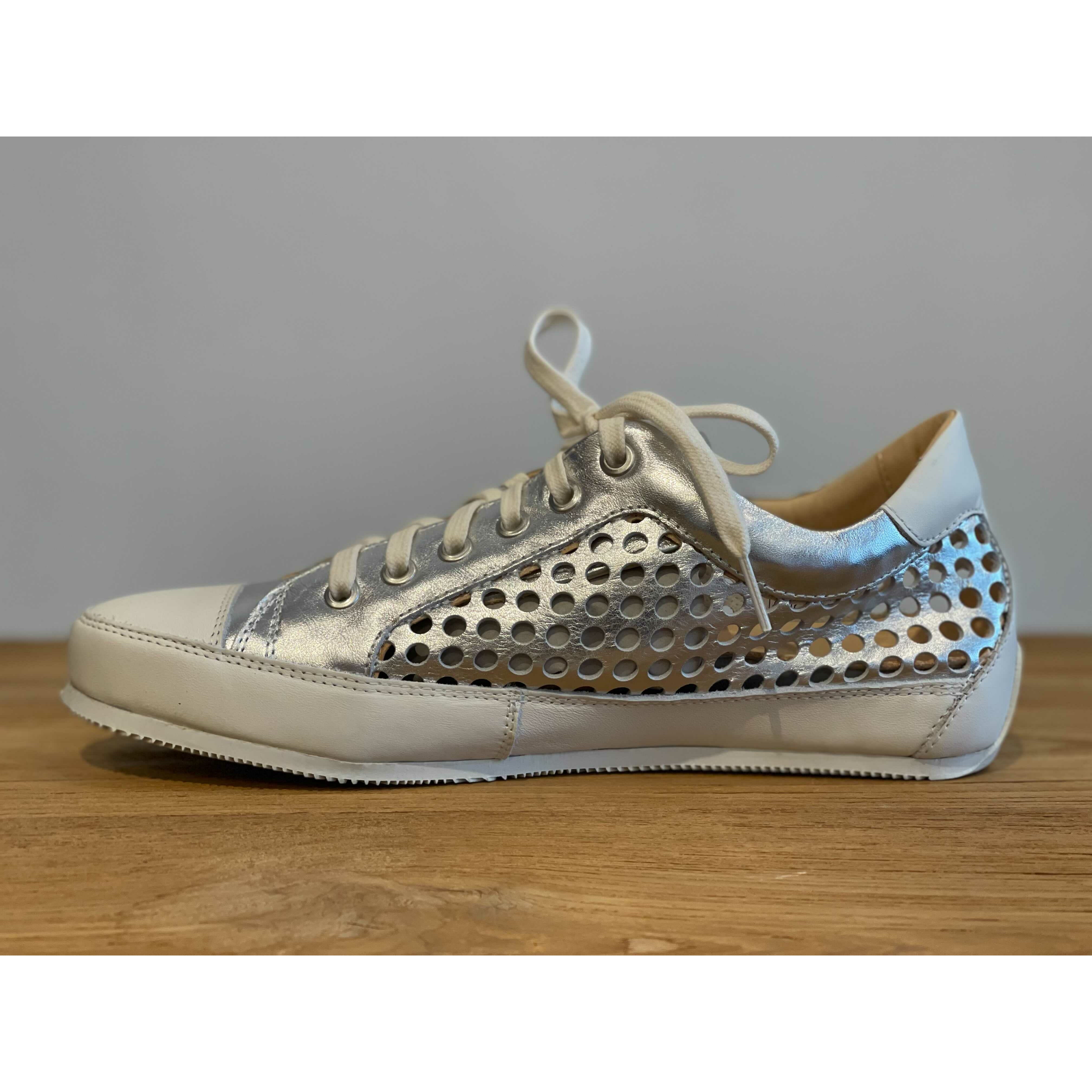 L'Ecologica | Laminato Argento Buc Trainer | Cerchi/Vitello