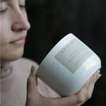Load image into Gallery viewer, Mintstone | Medium Double Wick Soy Candle Ceramic Vessel Japanese Honeysuckle
