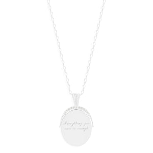 By Charlotte | Everything You Are Is Enough Small Necklace | Silver