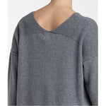 Load image into Gallery viewer, Crossley Wial V Neck Waffle Detail Jumper Medium Grey
