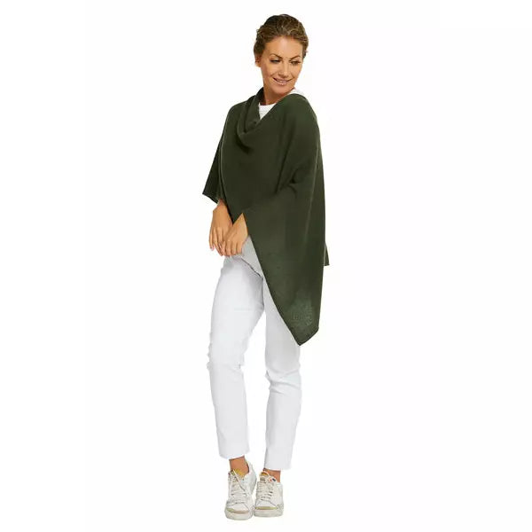 Esperance & Co | Classic Cashmere Topper | Olive