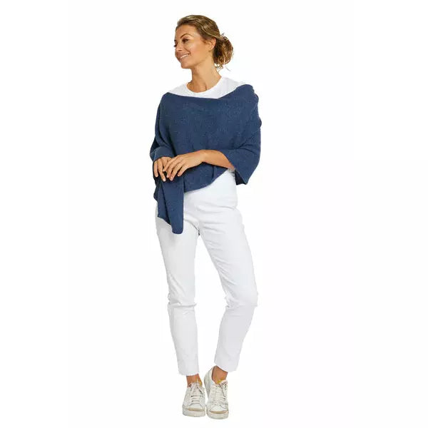 Esperance & Co | Classic Cashmere Topper | Denim