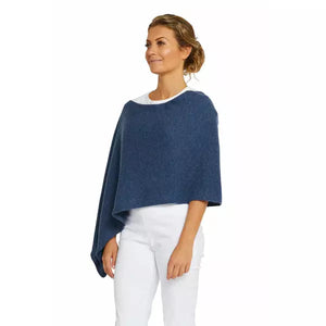 Esperance & Co | Classic Cashmere Topper | Denim