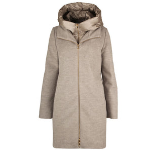 Emme Mais Quilted Coat Grey