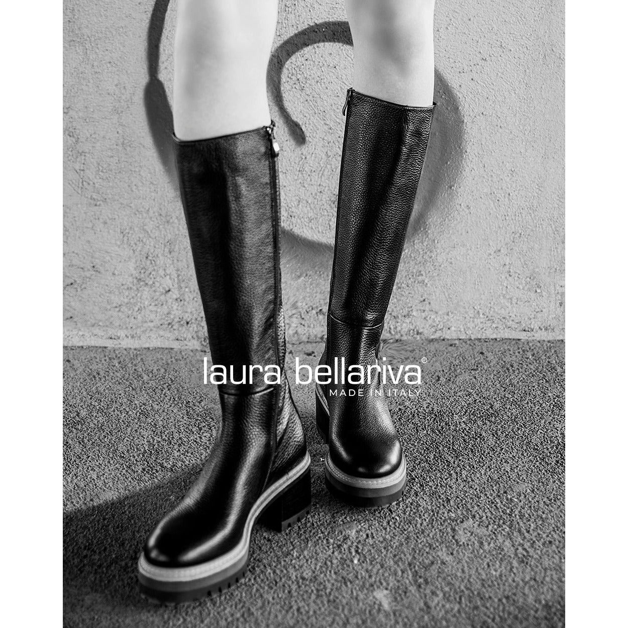 Laura Bellariva | Fregio Tall Boot Nero